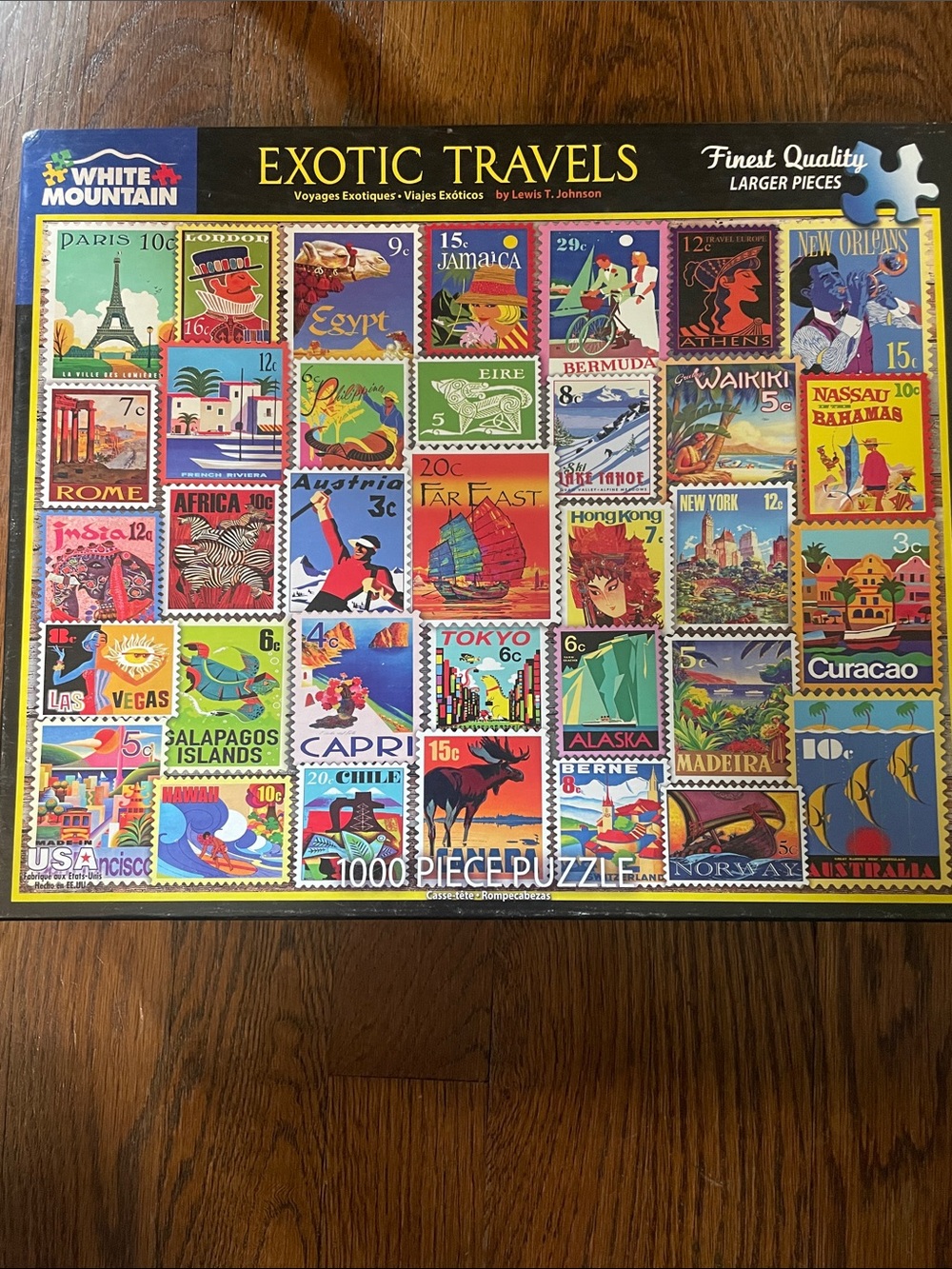 White Mountain Exotic travels 1000 puzzles
